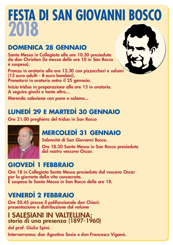 Festa di San Giovanni Bosco a Sondrio